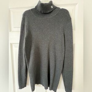 Gray Turtleneck Sweater